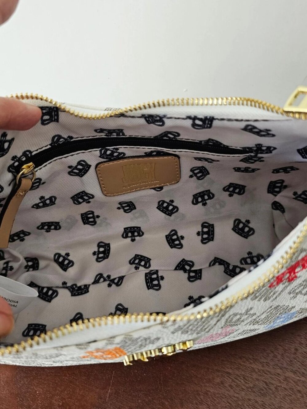 NWT Juicy Couture Crown Multicolor Pouchette - Picture 7 of 7